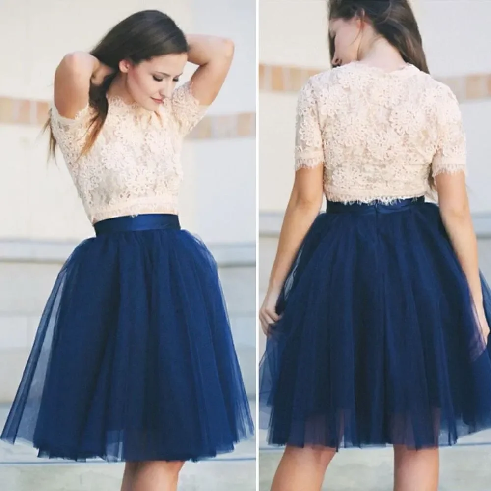 Space 46 Wendy Tulle Skirt XXL fits like M Navy Fairy Ballet Punk Whimsy Party